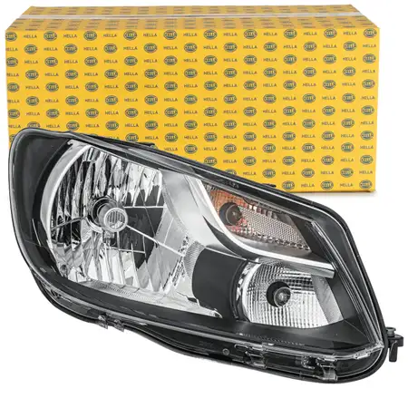 HELLA 1EL010551-021 HALOGEN H4 Scheinwerfer f&uuml;r VW Caddy 3 bis 05.2013 rechts 2K5941006A