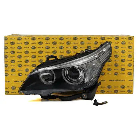 HELLA BI-XENON Hauptscheinwerfer + Stellmotor f&uuml;r BMW E60 E61 ab 01.05-03.07 links