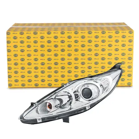 HELLA Halogen Headlight + Bulb for FORD Fiesta 6 MK6 through Dec. 2012, Left 1580707