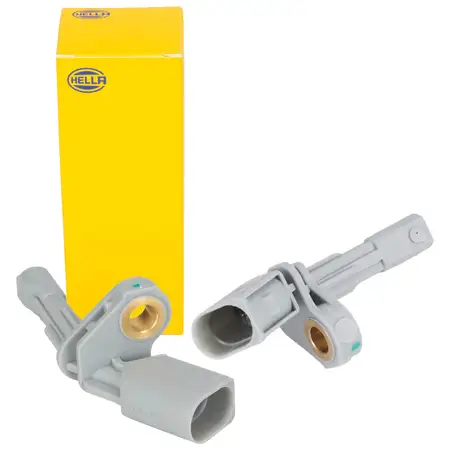 2x HELLA ABS Sensor Raddrehzahl f&uuml;r VW Passat B7 Sharan Tiguan Touran AUDI Q3 8U hinten