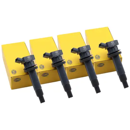 4x HELLA 5DA358000-421 Z&uuml;ndspule TOYOTA Auris Avensis Celica Corolla MR2 RAV 4 1.4 1.6 1.8