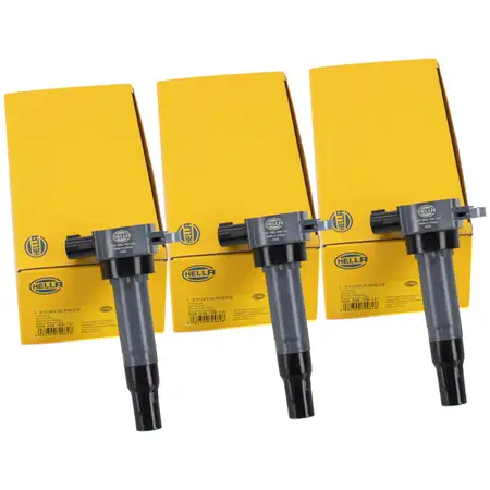 3x HELLA 5DA358168-131 Z&uuml;ndspule Z&uuml;ndmodul SMART ForTwo (451) 1.0 M132 1321580003