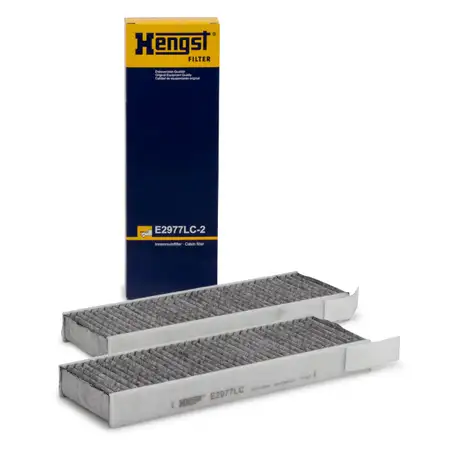 HENGST E2977LC-2 Innenraumfilter Aktivkohle Satz f&uuml;r CITROEN DS OPEL PEUGEOT TOYOTA