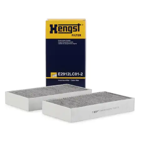 HENGST E2912LC01-2 Innenraumfilter Aktivkohle Satz f&uuml;r MERCEDES X164 W164 W251