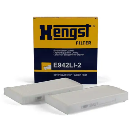HENGST E942LI-2 Innenraumfilter Satz f&uuml;r MERCEDES E-KLASSE W210 S-KLASSE W220