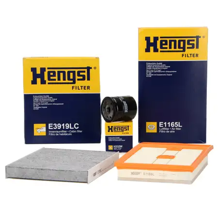 HENGST Filter-Set f&uuml;r VW Polo 6R 6C AUDI A1 8X SEAT Ibiza 4 SKODA Fabia 3 1.4 TDI