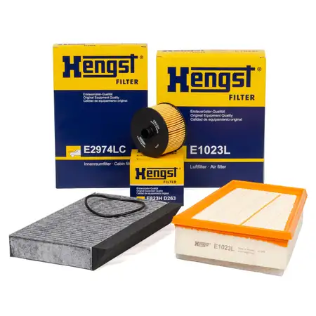 HENGST Filter-Set f&uuml;r RENAULT Megane 3/Megane CC 1.2 TCe 116/132 PS