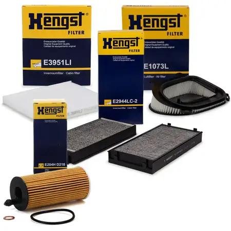 HENGST Filter-Set f&uuml;r BMW X5 F15 F85 sDrive25d xDrive25d 211/218 PS N47