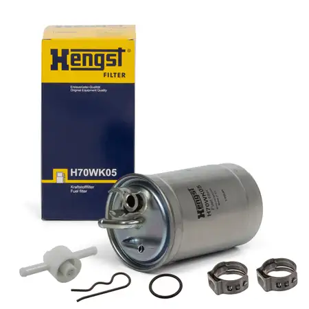HENGST Fuel Filter + Valve Kit for VW Golf 2, 3, LT 1, Passat, Sharan, T3, T4 1.6&ndash;2.5 TDI