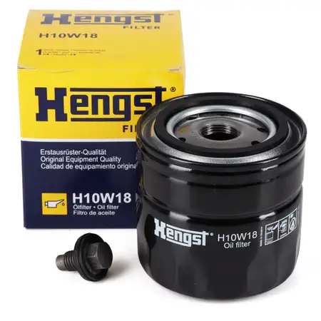 HENGST H10W18 &Ouml;lfilter + Schraube f&uuml;r FORD Cougar Maverick Mondeo 1 2 Taunus 2.5/3.0 V6