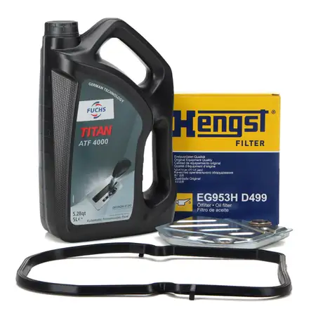 HENGST Getriebefilter + 5L Getriebe&ouml;l W722.3 f&uuml;r MERCEDES W202 W210 W140 W124
