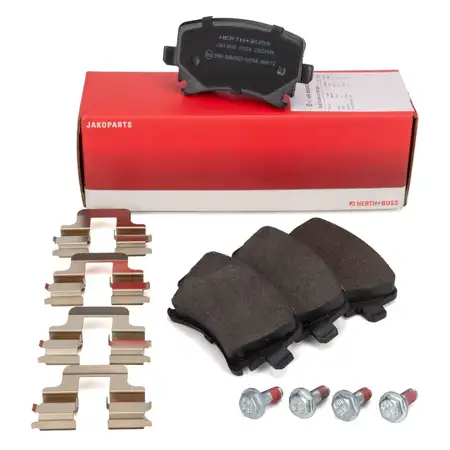 HERTH+BUSS JAKOPARTS Bremsbel&auml;ge f&uuml;r VW Golf 5 6 Passat B6 B7 AUDI A3 8P A4 B6 B7 hinten