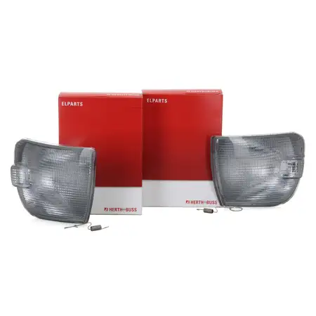 2x HERTH+BUSS ELPARTS Blinkleuchte Blinker WEISS f&uuml;r VW Transporter T4 links + rechts