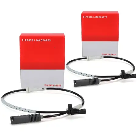 2x HERTH+BUSS ELPARTS ABS Sensor Raddrehzahl f&uuml;r BMW 1er E81 E82 E88 3er E90 E91 E92 vorne