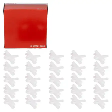 25x HERTH+BUSS ELPARTS Clips Befestigungsclips Halteclip Verkleidung f&uuml;r AUDI VW 155853585
