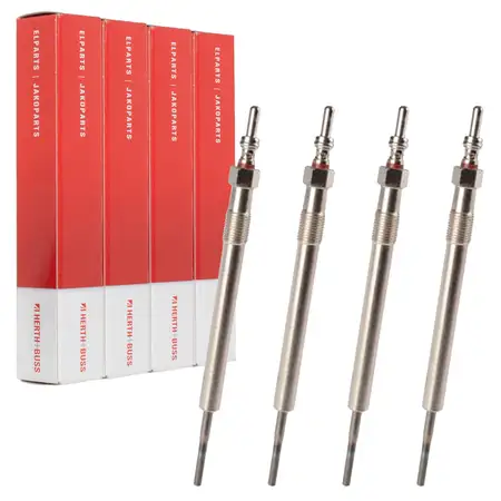 4x HERTH+BUSS Glow Plugs for OPEL Astra J, Insignia A, B, Meriva, Mokka, Zafira C 1.6 CDTI