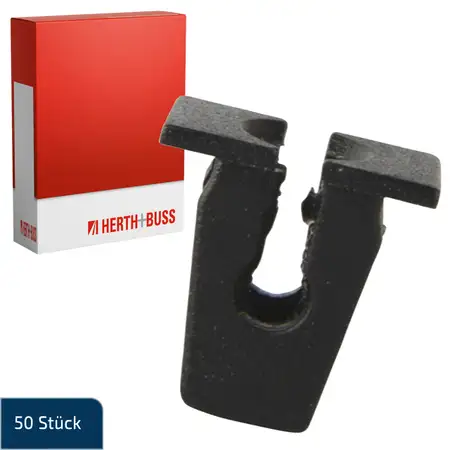 50x HERTH+BUSS Clip Spreizmutter Befestigung Karosserie f&uuml;r AUDI SEAT SKODA VW 811807577F