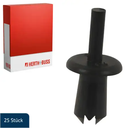 25x HERTH+BUSS Spreizniete Befestigung Karosserie f&uuml;r CITROEN MERCEDES PEUGEOT RENAULT