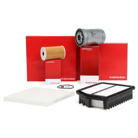 HERTH+BUSS JAKOPARTS Filter-Set 4-tlg f&uuml;r HYUNDAI i40 1 VF 1.7 CRDi 116 PS bis 01.2015 136