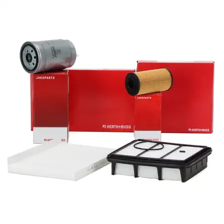 HERTH+BUSS JAKOPARTS Filter-Set 4-tlg f&uuml;r HYUNDAI i30 FD 1.6 CRDi 90/116 PS bis 08.2009