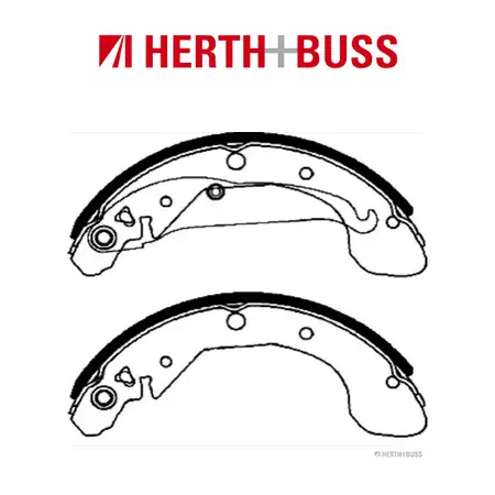 HERTH+BUSS JAKOPARTS Bremsbacken Satz f&uuml;r CHEVROLET DAEWOO Rezzo hinten