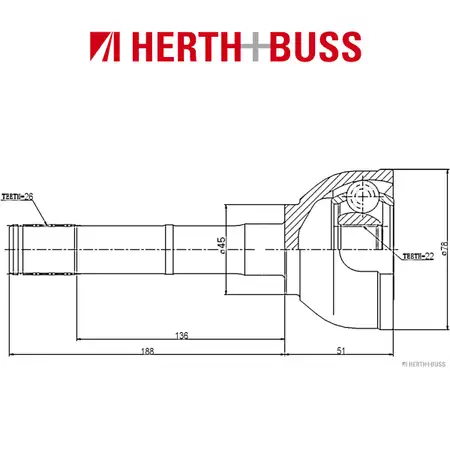 HERTH+BUSS JAKOPARTS Gelenksatz f&uuml;r SUZUKI SAMURAI (SJ) vorne RADSEITIG