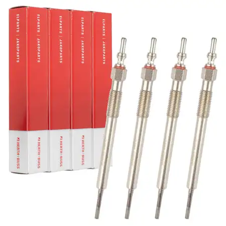 4x HERTH+BUSS JAKOPARTS Gl&uuml;hkerze f&uuml;r CHEVROLET Cruze Trax 1.7 D/TD 110/131 PS