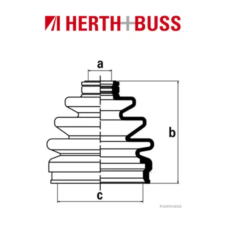HERTH+BUSS JAKOPARTS Achsmanschetten Satz f&uuml;r KIA CARNIVAL I II NISSAN vorne