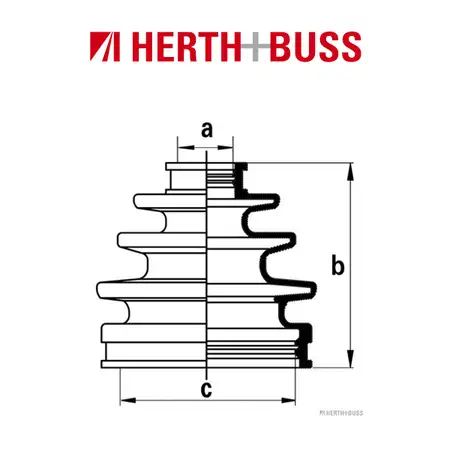 HERTH+BUSS JAKOPARTS Achsmanschetten Satz f&uuml;r LEXUS ES TOYOTA 4 Runner vorne RADSEITIG