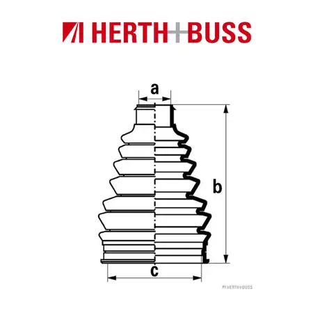 HERTH+BUSS JAKOPARTS Front Axle Boot Set for SUZUKI LIANA (Wheel Side)