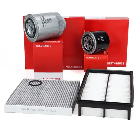 HERTH+BUSS JAKOPARTS 4-Piece Filter Set for MAZDA CX-7 ER 2.2 MZR-CD AWD 173 hp