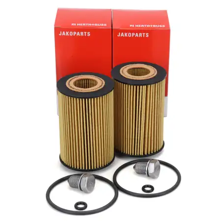 2x HERTH+BUSS &Ouml;lfilter + Schraube f&uuml;r VW Golf 7 Passat Polo Tiguan Touran 1.6/2.0TDI