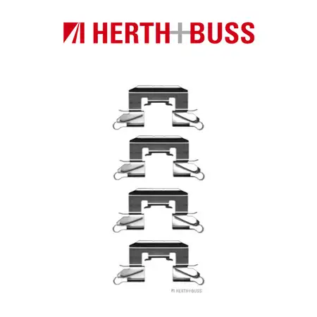 HERTH+BUSS JAKOPARTS Brake Pad Accessory Kit for DAIHATSU, MAZDA 2, and SUZUKI SWIFT