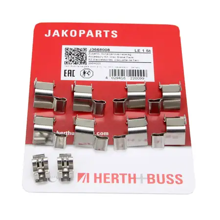 HERTH+BUSS JAKOPARTS Bremsbel&auml;ge Zubeh&ouml;rsatz f&uuml;r SUZUKI Baleno Jimny Swift vorne