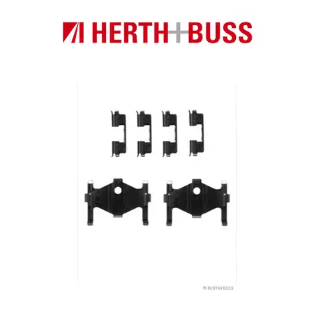 HERTH+BUSS JAKOPARTS Brake Pad Accessory Kit for HYUNDAI Elantra, KIA Cerato, and NISSAN (Rear)