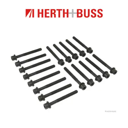 18 HERTH+BUSS JAKOPARTS cylinder head bolts for the Nissan Almera Pickup and X-Trail T30