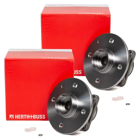 2x HERTH+BUSS JAKOPARTS Wheel Hub for CITROEN C1, PEUGEOT 107, TOYOTA Aygo B1 B4 (Rear)
