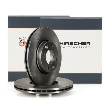 HIRSCHER Bremsscheiben Satz f&uuml;r RENAULT Clio 3 Megane 2 Thalia 2 DACIA vorne 7701207795