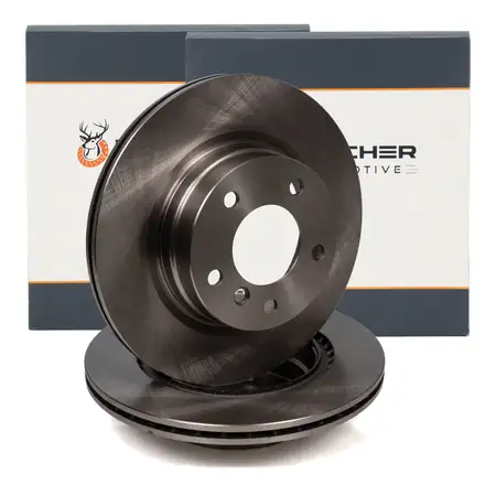 HIRSCHER Bremsscheiben Satz f&uuml;r BMW 1er E81 E87 3er E90-93 hinten 34216855007
