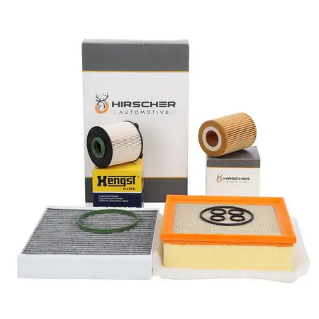 HIRSCHER Filter-Set 4-tlg f&uuml;r OPEL B 1.7 CDTI 100-131PS bis 06.2012/bis Fgst. C4999999