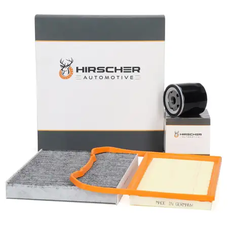 HIRSCHER Filter-Set f&uuml;r VW Polo 5 SEAT Ibiza 4 SKODA Fabia 3 1.0/TSI 60-110 PS