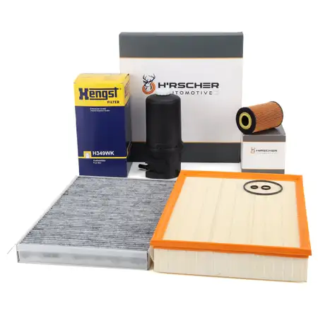 HIRSCHER Filterset Filterpaket 4-tlg f&uuml;r VW Crafter 2E 2F 30-35/30-50 2.0 TDI 109-163 PS