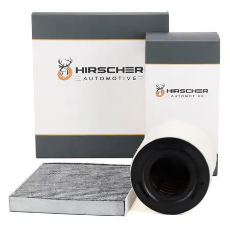 HIRSCHER Filter-Set 2-tlg f&uuml;r VW Polo 5 AUDI A1 8X SEAT Ibiza 4 Fabia 2 Roomster