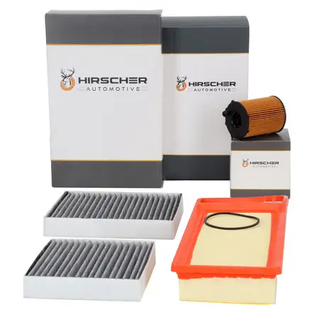 HIRSCHER Filter-Set 3-tlg f&uuml;r CITROEN C3 2 PEUGEOT 207 1.4 HDi 68/70 PS DV4TD