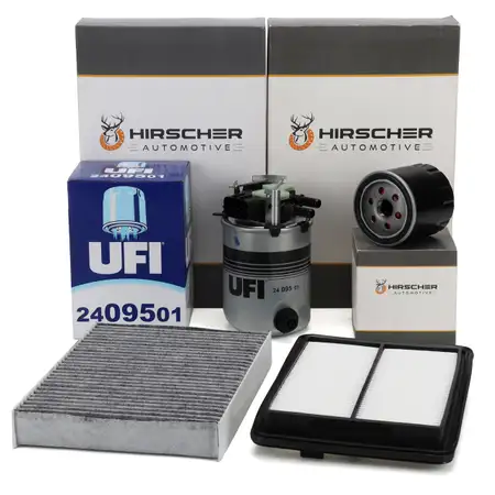HIRSCHER Filter-Set 4-tlg für RENAULT Kadjar HA_ HL_ NISSAN Qashqai 2 J11_ 1.5 dCi 110 PS HIRSCHER Filter-Set 4-tlg für RENAULT Kadjar HA_ HL_ NISSAN Qashqai 2 J11_ 1.5 dCi 110 PS