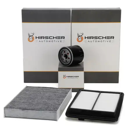 HIRSCHER Filter-Set 3-tlg f&uuml;r RENAULT Kadjar HA_ HL_ NISSAN Qashqai 2 J11_ 1.5 dCi 110 PS