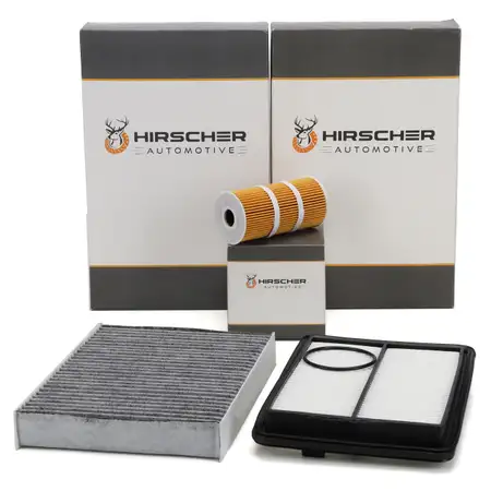 HIRSCHER Filter-Set 3-tlg f&uuml;r RENAULT Kadjar HA_ HL_ NISSAN Qashqai 2 J11_ 1.6 dCi 130 PS