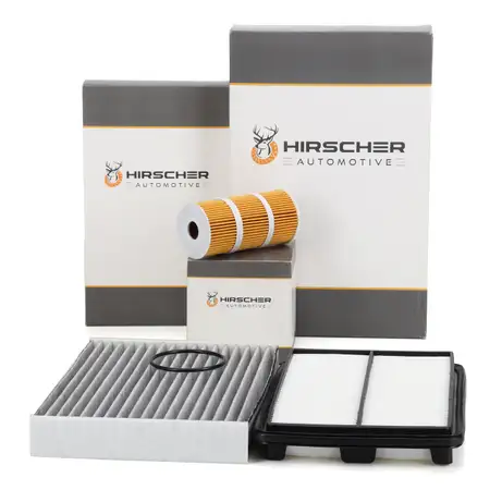 HIRSCHER Filter-Set 3-tlg f&uuml;r RENAULT Koleos 2 HC_ NISSAN X-Trail 3 T32 1.6/2.0 dCi
