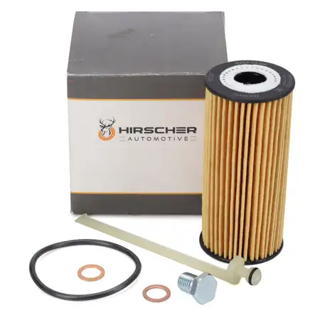 HIRSCHER &Ouml;lfilter + Schraube f&uuml;r BMW 1er 2er 3er 4er 5er 6er 7er X3 X4 X5 B37 B38 B47 B48