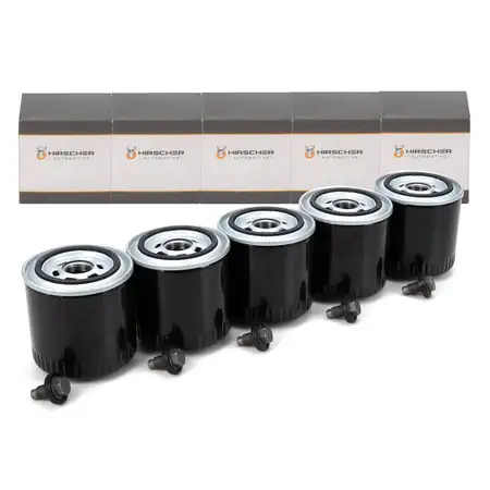 5x HIRSCHER &Ouml;lfilter + Schraube f&uuml;r FORD Cougar Maverick Mondeo 1 2 3 2.5/3.0 ST200 ST220